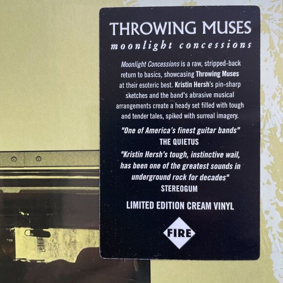 Throwing Muses NEW Moonlight Concessions Limited Cream Vinyl Fire Records 2025 - Picture 2 of 3